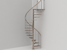 Sale and assistance spiral staircase Fontanot Genius 2 Easy series in Abruzzo - Retailer Fontanot in Abruzzo - Spiral staircase Fontanot Fontanot Genius 2 Easy series in Abruzzo - Spiral staircase Fontanot Fontanot Genius 2 Easy series in Molise